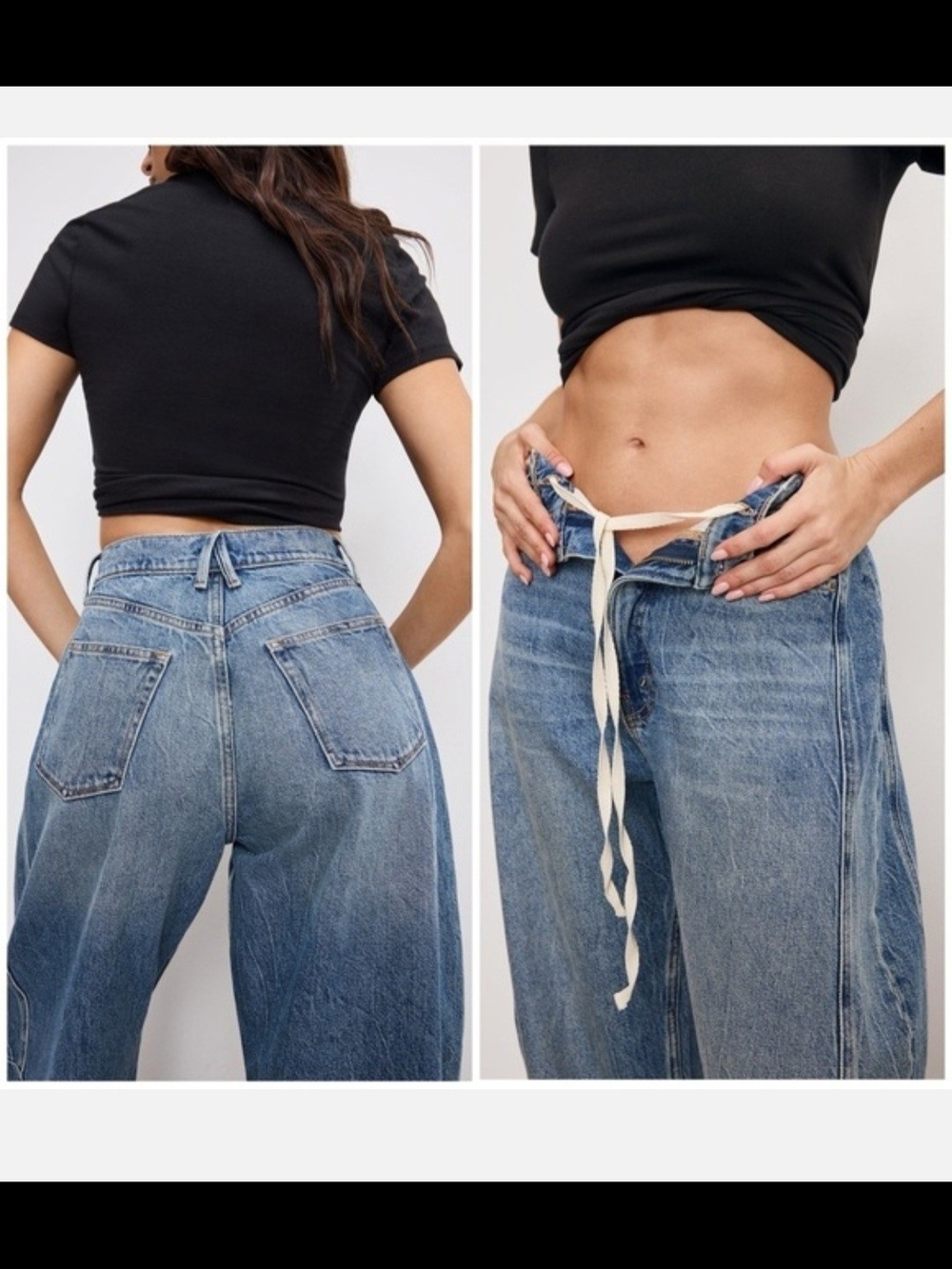Good American Good Extreme Barrel Jeans - Picture 4 of 9
